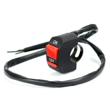 Kill ON/OFF Red Button Engine Switch For 7/8" Handlebar ATV Dirt Bike Scooter