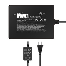 iPower 6"x8" 8W Reptile Heating Pad w/Adjustable Thermostat Under Tank Mat