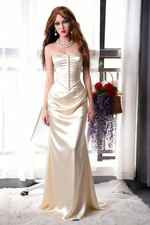 Realistic TPE Sex Doll Gel Breasts Standing Full Body Masturbator Toys for Men