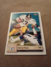 Merril Hoge, 1992 Upper Deck Football Card, #619, Pittsburgh Steelers,