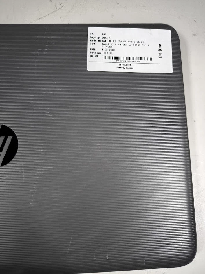 HP 250 G5 - Intel Core i3 5th Gen 4GB RAM - Refurbished, Working, No OS - Image 3 of 4