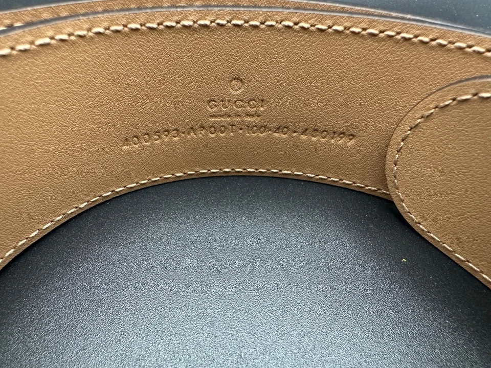 Cinturón GUCCI GG Marmont Doble G Hebilla Cuero Tostado 400593 - NUEVO SIN ETIQUETAS - ¡ENVÍO GRATUITO! Foto 4 de 4
