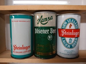 Norway & New Zealand Beer Cans Steinlager, Hansa