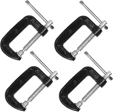 2 Inch C-Clamp Set, Heavy Duty Steel C Clamp Industrial Strength C Clamps for Wo