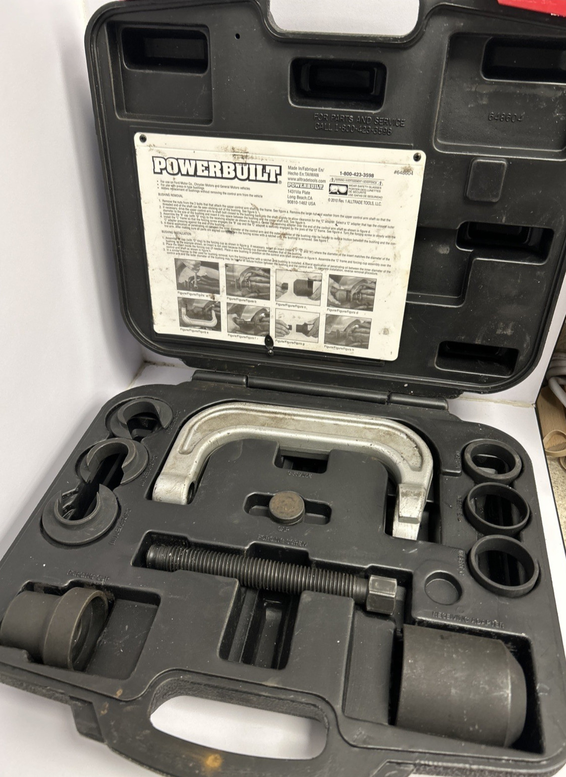 Power Built Upper Control Arm Bushing Service Set