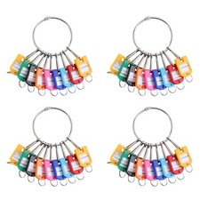Portable Metal  Key Organizer with 40 Spring Hooks & Key Tags with  and2259