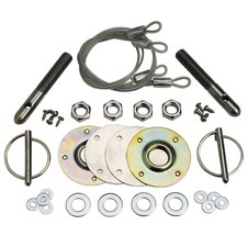 Ford Racing Hood Pin Kit Stainless Steel Mustang 1965-2004