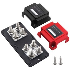 400A Power Distribution Block Bus Bar Pair with Cover Marine Bus Bar, Automot...
