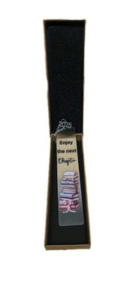 Metal Bookmark Gift Engraved.Emjoy The Next Chapter 