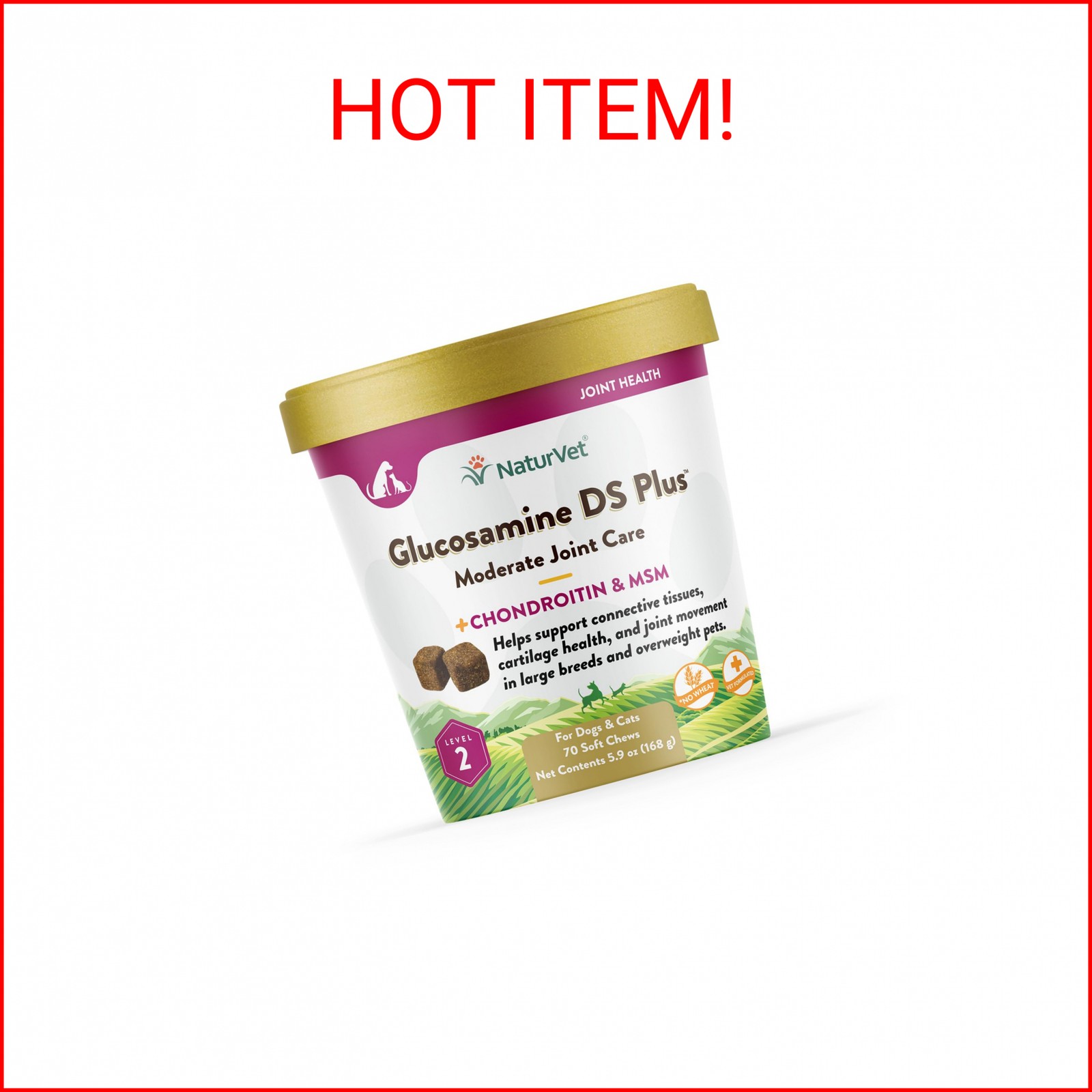 NaturVet &ndash; Glucosamine DS Plus - Level 2 Moderate Care &ndash;