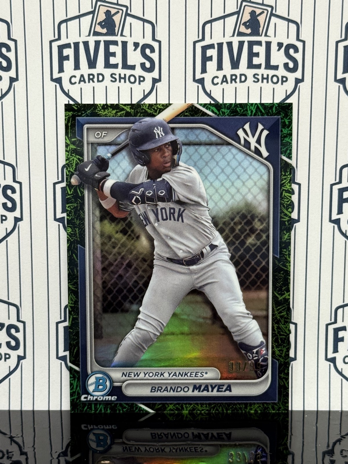 2024 Bowman Chrome Prospects Green Grass Refractors #BCP84 Brando Mayea 33/99