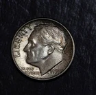 1951  Roosevelt  Dime   Choice BU Toned 90% Silver  Lot F 773