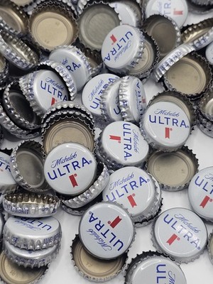 100 Michelob Ultra Beer Bottle Caps No Dents Red White Blue