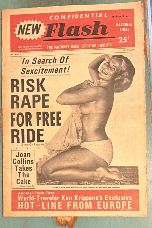 Vintage Confidential Flash April 1970 Rare National Final Horse Racing & More