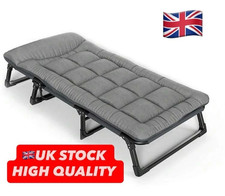 Portable Folding Bed Guest with Mattress Adjustable Backrest Metal Frame cheap
