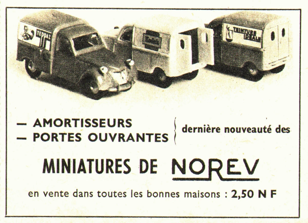 PUB 2CV FOURGONNETTE " TEPPAZ / KODAK / TEINTURE IDEALE " " NOREV " 1960