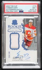 2023-24 Upper Deck The Cup Rookie 239/249 Connor Zary #179 PSA 7 Patch Auto 12pv
