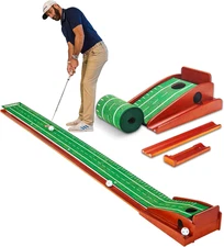 Perfect Practice Golf Putting Mat - Portable Putting Green, Indoor & Outdoor Pra