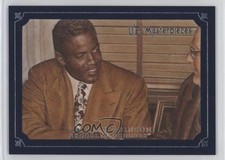2007 UD Masterpieces Deep Blue Linen Frame 72/75 Jackie Robinson #24 HOF 3c7