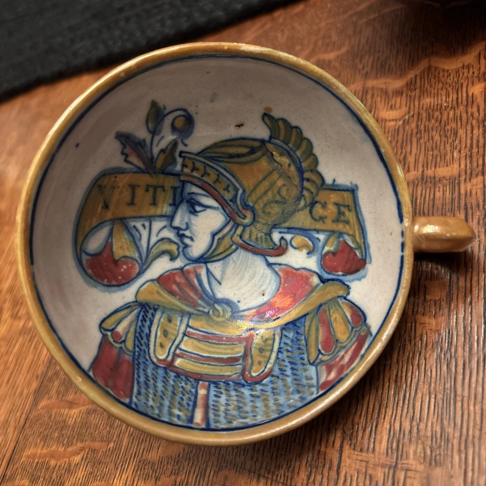 Taza de café o té Alfredo Santarelli Gualdo Tadino principios de 1900’s Foto 4 de 4