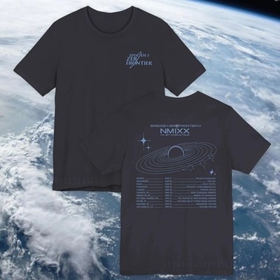 2 sides NMIXX First Frontier Tour 2026 Double Sided Unisex T-Shirt