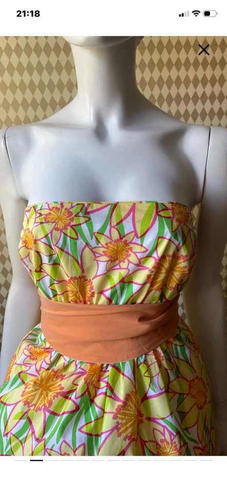 lilly pulitzer robe neuve en cotton taille:36 - Photo 2/4