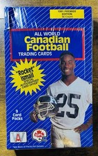 1991 All World Canadian Football CFL Sealed Wax Box 36 Packs - Rocket Ismail