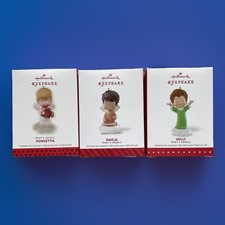 Hallmark Collectors Lot 3 Mary's Angels Series Ornaments - 26 27 28 Excellent