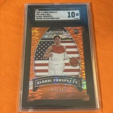 2020-21 #5/49 Lamelo Ball Rookie Card Orange Pulsar Card Global Prospects Graded