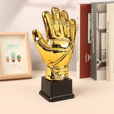 Fußball Trophäe Handschuhe Sieger Pokal Kinder Erwachsene