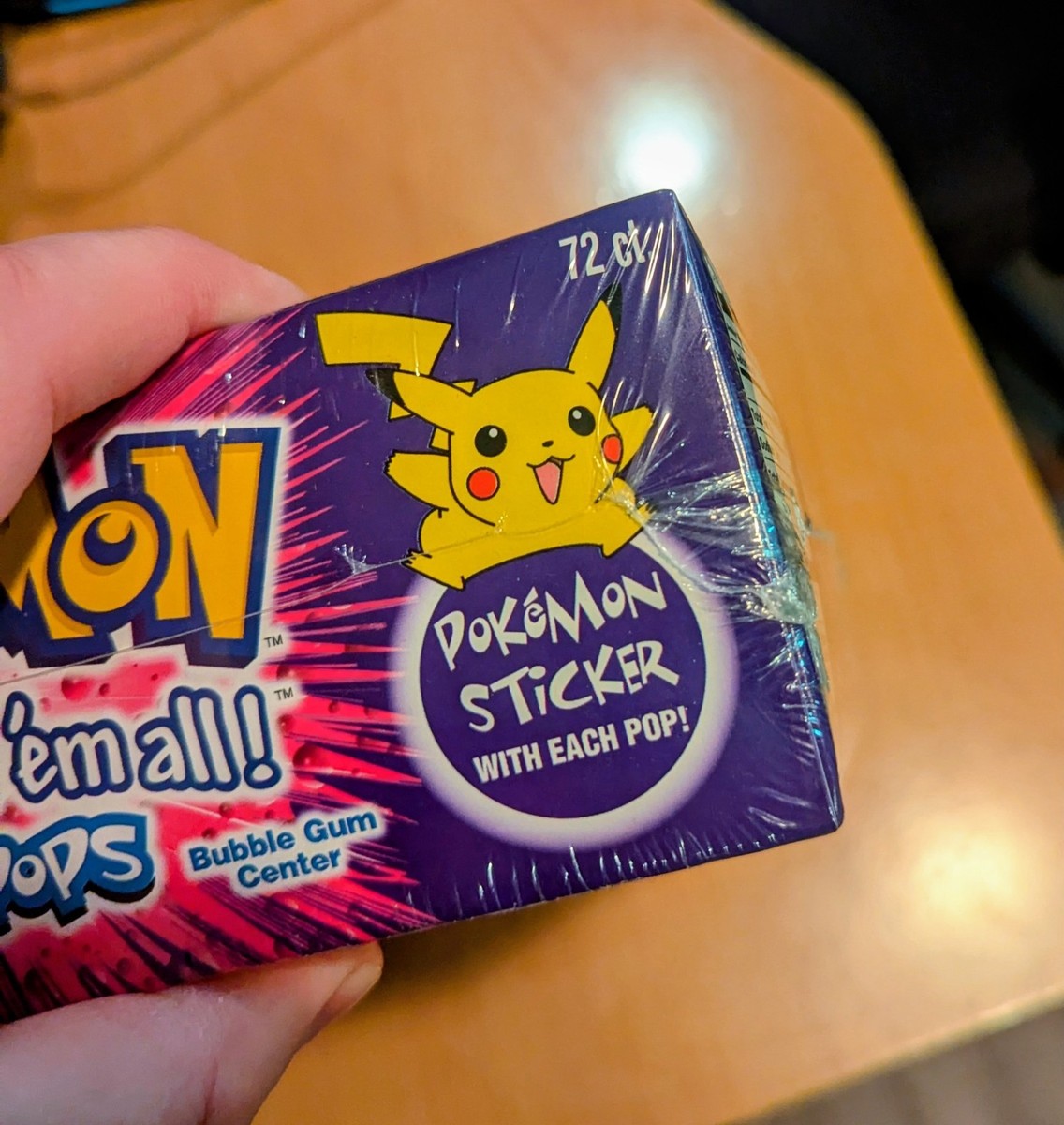 1999 Topps Nintendo Pokemon Lollipops w/Stickers 72 Count Sealed