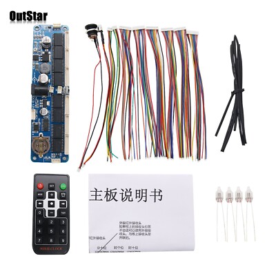 6-Digit Nixie Tube Board w/ Remote Nixie Tube Clock DIY Kit for in12 in14 in18