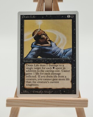 Drain Life Revised - 3. Edition Magic Karte MTG (Dunkler Sog)