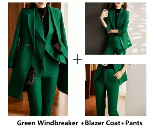 Women Formal Business Suits Professional High Quality Trousers Set Pantsuits - Picture 24 of 32