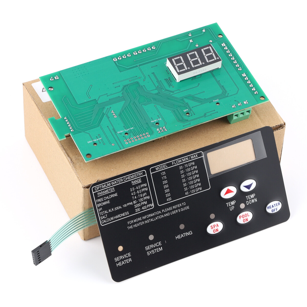 For pentair mastertemp 400 control board kit w 472610z switch pad