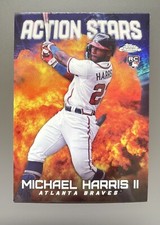 2023 Topps Chrome Update Michael Harris II Action Stars Rookie RC #ASC-6 Braves