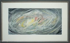 Stunning Vintage Abstract Expressionist Painting of Family Figure Storm "McCook"