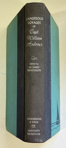 1966 BUCH GEFÄHRLICHE REISEN DES KAPITÄNS WILLIAM ANDREWS MARINE NAUTISCHES DAMPFSCHIFF - Bild 3 von 7