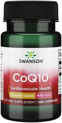 SWANSON HEALTH PRODUCTS 10MG COQ10 COENZYME CO Q 10 SUPPLEMENT CAPSULES 100 CAPS
