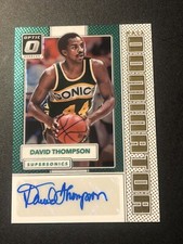 2017 Panini Donruss Optic Hall Dominator Signature /49 David Thompson Auto HOF