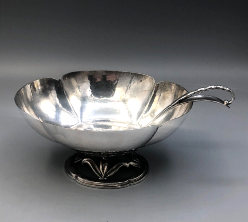 Vintage Randahl Sterling Silver Sauce Boat w/ matching Ladle 5.75" long, 3" tall - Picture 1 of 9
