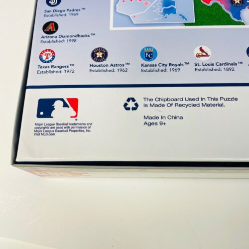 Baseball USA Map 500 Piece Jigsaw Puzzle Major League MasterPieces #11588 Sealed - Picture 9 of 10
