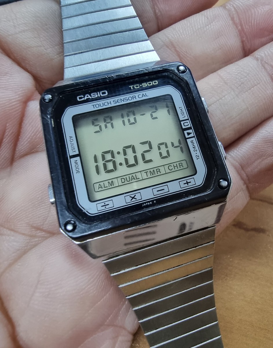 CASIO TC-500 TOUCH SENSOR CAL CALCULATOR VINTAGE DIGITAL CASIO TC-500 TOUCH SENSOR CAL CALCULATOR VINTAGE DIGITAL