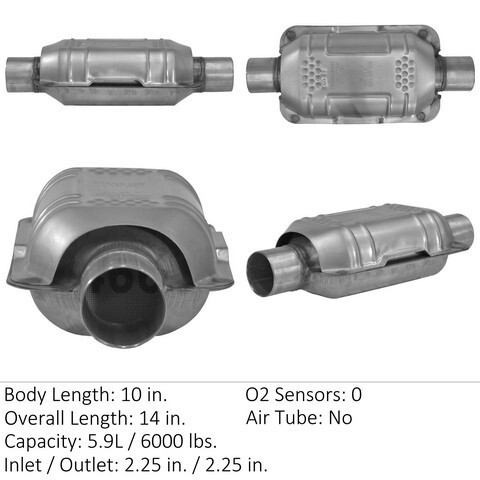 Eastern Catalytic Catalytic Converter-Universal P/N:83165 - Bild 1 von 1