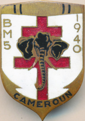 Marschbataillon 5, 1. D.F.L., KAMERUN, registriert, ELEFANT, (Aubert), (3848)