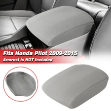 Fits 2009-2015 Honda Pilot Center Console Lid Armrest Replacement Cover Gray