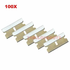 100pc Razor Blades Single Edge Extra Sharp Heat Treated Safety Knife Shaving