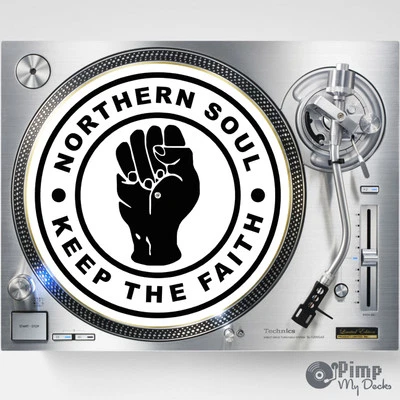 NORTHERN SOUL - KEEP THE FAITH - DJ SLIPMAT / SLIP MAT - TECHNICS STANTON