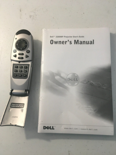 Dell TG Digital Video Projector Remote Control 100MP 3300MP 3200MP & Manual - Afbeelding 1 van 2