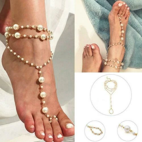 Pearl Costume Anklets